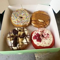 Amazing doughnuts! Great selection of vegan options!  at Rodeo Doughnuts  in West London