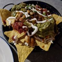 Three Bean Vegan Chilli Nachos at Revolución de Cuba in Manchester