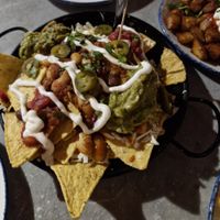 Three Bean Vegan Chilli Nachos at Revolución de Cuba in Manchester