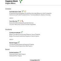 vegan menu at Stars in Silvaplana