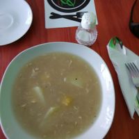 Potato soup at Vida Bon in Cajamarca