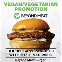 great deal! option vegan or vegetarian....with mix fries! at Prime Burger in Bangkok