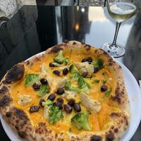 Pizza w pumpkin sauce  at Valdo Gatti in Lisbon