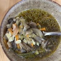 sopa de champiñones #Veganuary at Kukicha in Leiria