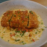 Crunchy tofu with Thai rice at Kukicha in Leiria