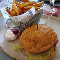 The "beyond" burger and most incredible fries ! at Kukicha in Leiria