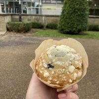 Vegan Blueberry muffin  at Pavilion Cafe at East Park in Hull