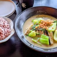 Vegan curry at Black Rice in Albany