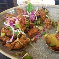 Deep fried crispy chicken at Black Rice in Albany