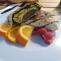 Vegan breakfast wrap at Herban Market and Cafe in Beaufort
