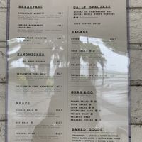 Menu Front at Herban Market and Cafe in Beaufort