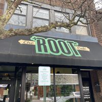 Outside at The Root Cafe in Lakewood