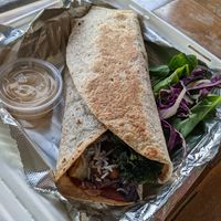 Vegan burrito at The Root Cafe in Lakewood