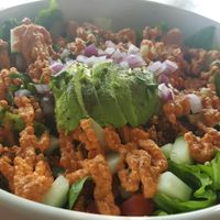 Vegan taco salad at The Root Cafe in Lakewood