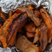 Sweet potatoes with rosemary (side) at The Root Cafe in Lakewood
