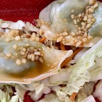 Cravings in Geneva, IL steamed vegan veggie dumplings  at Cravings in Geneva