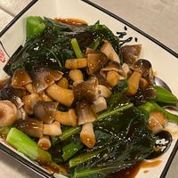 Straw mushroom with Chinese broccoli   at Cravings in Geneva