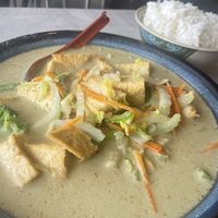 Green curry with tofu.  at Cravings in Geneva