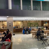 Before security at EZE - Le Pain Quotidien - TB in Buenos Aires