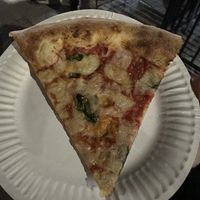 Plain slice from Secret Vegan Pizza  at Vegan Playground in Los Angeles