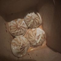 Soup dumplings from Man Eating Plant  at Vegan Playground in Los Angeles