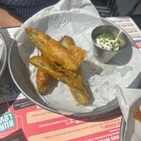 Fried pickles  at Chance & Counters in Birmingham