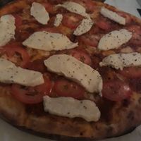 Vegan caprese pizza at Locco's Pizza Bar in Koh Phangan