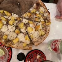 Vegan truffle and potato  at Locco's Pizza Bar in Koh Phangan