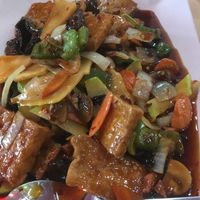 Tofu in sweet spicy sauce at Golden Dragon in Bansko