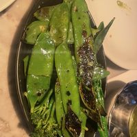A bowl of greens   at Dishoom in Manchester