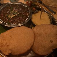 Chole puri at Dishoom in Manchester