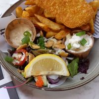 Vegan fish and chips at Local in Maastricht