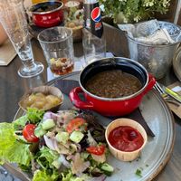 It also came with fries on the side. Those aren’t pictured in the photo. at Local in Maastricht