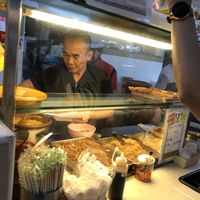 Stall choices at evening  at Tian Ci Vegetarian 天慈素食 in East Singapore