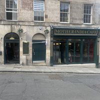 Outside at Mother India in Edinburgh