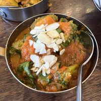 Broccoli almond   at Mother India in Edinburgh