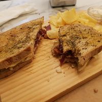 Toast at Pastelaria Tupi in Porto