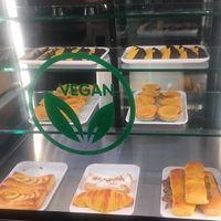 Selection of vegan pastries.   at Pastelaria Tupi in Porto