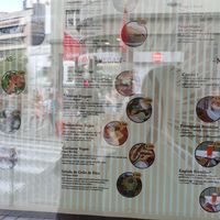 Menu vegan at Pastelaria Tupi in Porto