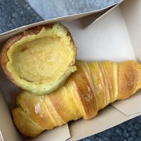 Pasta del Nata & Croissant   at Pastelaria Tupi in Porto
