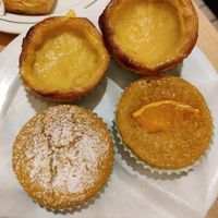 Variety of pasteis at Pastelaria Tupi in Porto