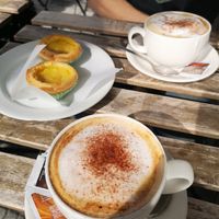 Vegan pastel de nadas at Pastelaria Tupi in Porto