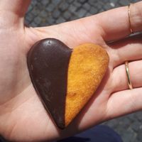 hungarian cookies (so good and nostalgic) at Pastelaria Tupi in Porto