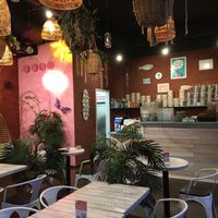 Inside at Oh Poké in Stockholm