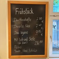 Breakfast menu  at BioBackHaus - Knesebeckstraße in Berlin