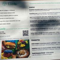 Menu (March 2021) at Liefs in Tulum