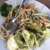 Papaya salad at Kaosamai in Seattle