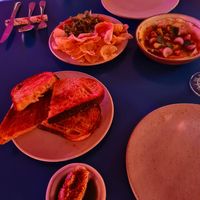 Sourdough, capsicum dip and lobak at Tanaman in Seminyak