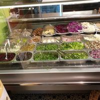 salad ingredients at Salat in Tel Aviv