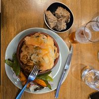 Spanakopita at Prana Restaurant in Lyon